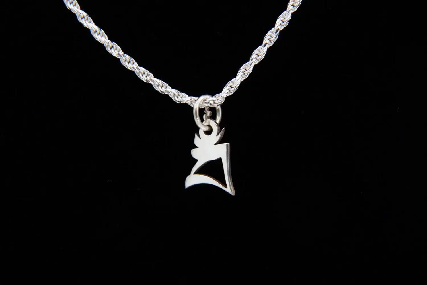Sterling silver Bam pendant
