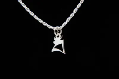 Sterling silver Bam pendant