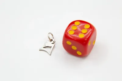Sterling silver Bam pendant