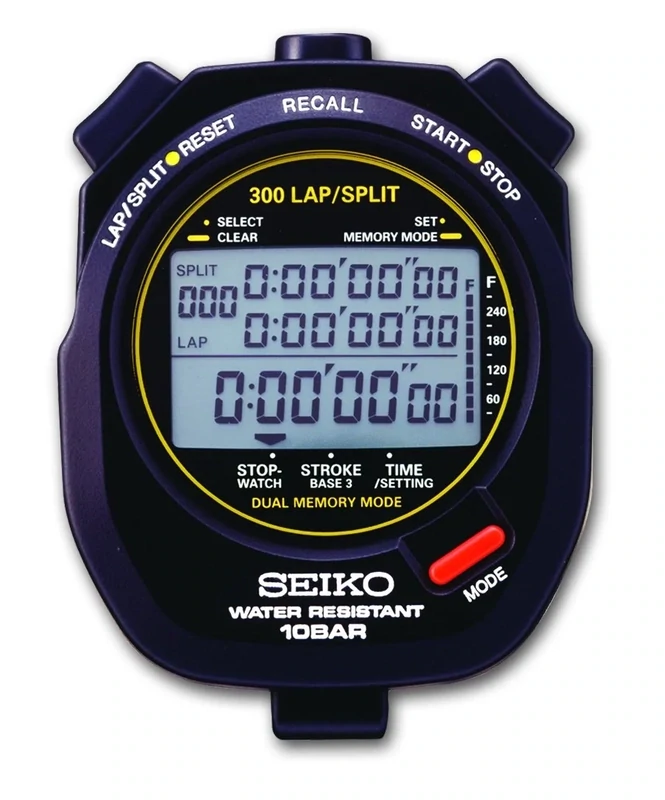 Cronómetro SEIKO S141 - Memoria de 300 vueltas
