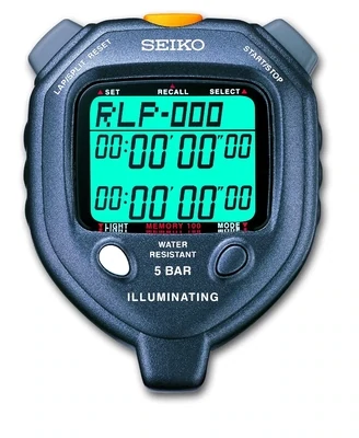 Cronómetro SEIKO S058 - Cronómetro con memoria de 100 vueltas