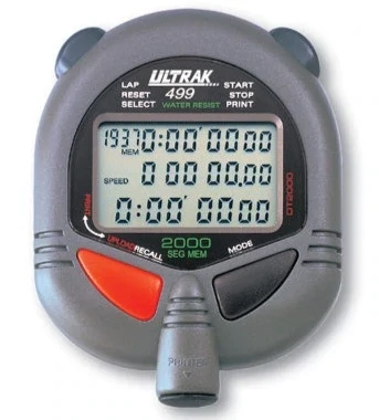 Cronómetro ULTRAK 499 - 2000 memorias recuperables divididas dualmente