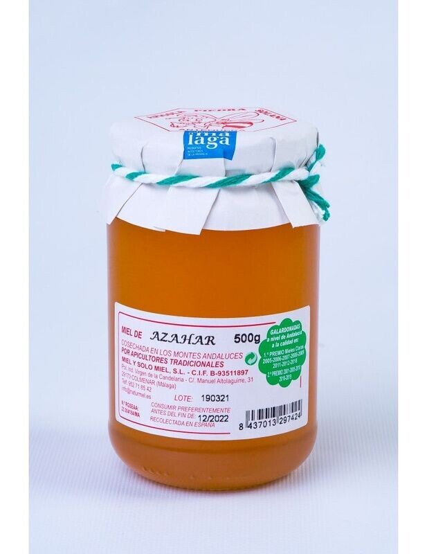 MIEL DE AZAHAR "APÍCOLA PIEDRA SOLANA"
