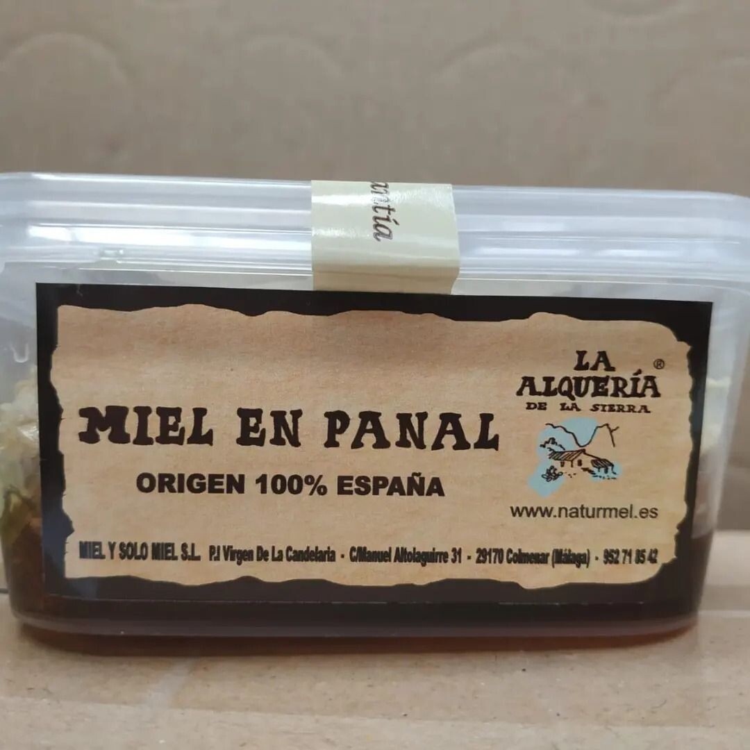 PANAL DE MIEL DE BELLOTA SIN LÁMINAS DE CERA