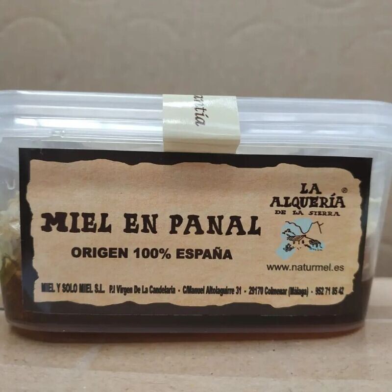PANAL DE MIEL DE BELLOTA SIN LÁMINAS DE CERA