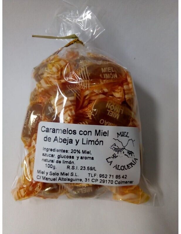 CARAMELOS DE MIEL Y LIMÓN