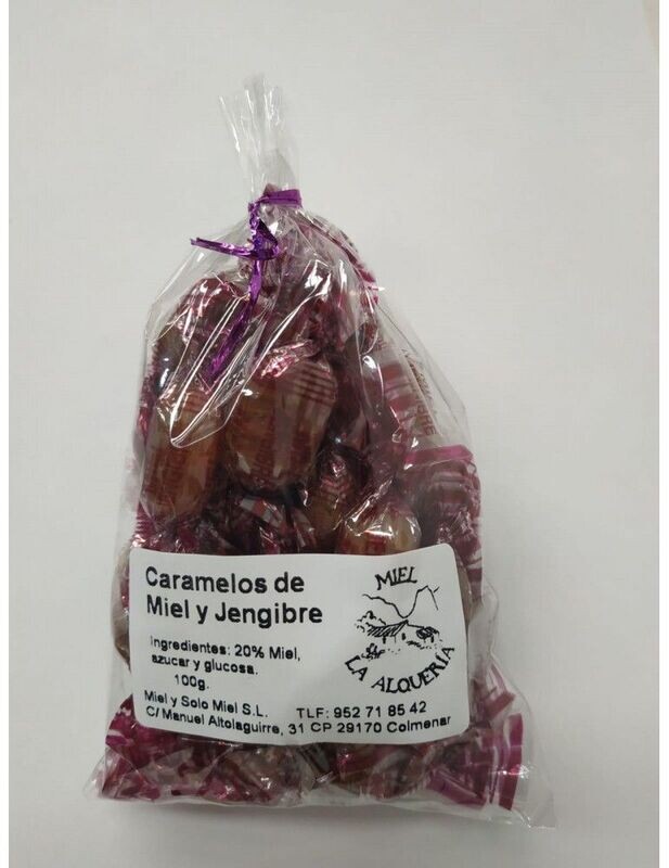 CARAMELOS DE MIEL Y JENGIBRE