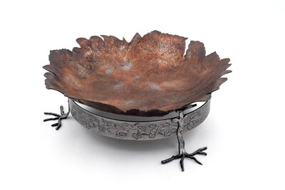 Kingfisher Designs: "Walk in the Woods" Footed Bowl