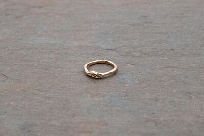 Carol Blumthal: Gold Diamond Ring