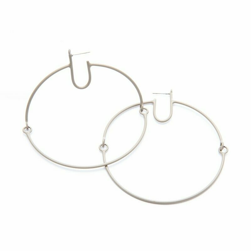 Devyn Vasquez: Floja Hoops, Beige