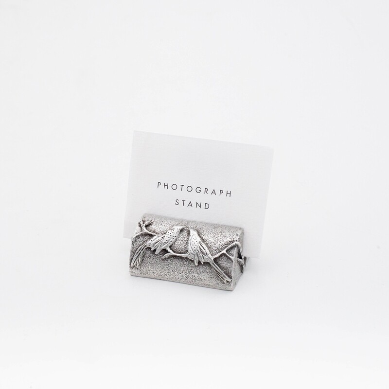 Danforth Pewter/Vilmain: Love Birds Photo Stand