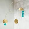 Stéphanie Barbié Atelier: Kinetic Mobile 1920, hanging brass mobile for art lovers
