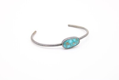 Katie Dirnbauer: Pilot Mountain Turquoise Sterling Silver Cuff