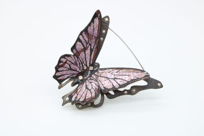 Charity Hall: Purple Enamel Butterfly Brooch