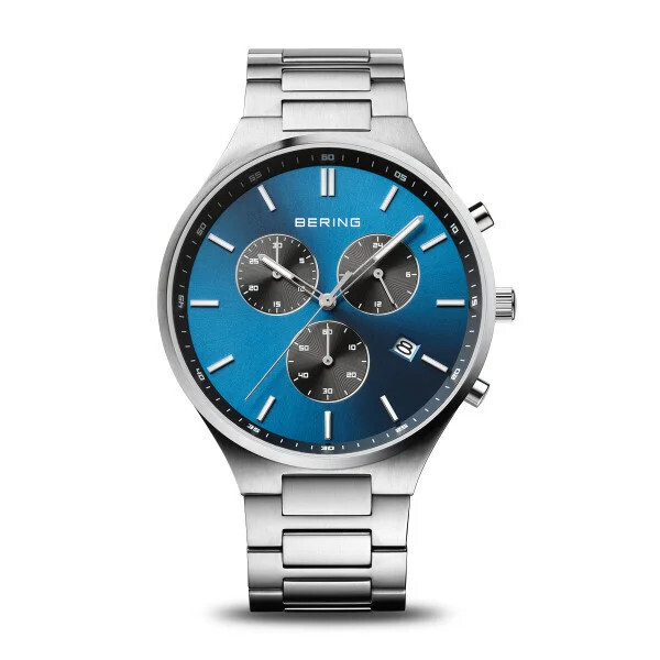 BERING Titan Chrono | brushed silver | 11743-707