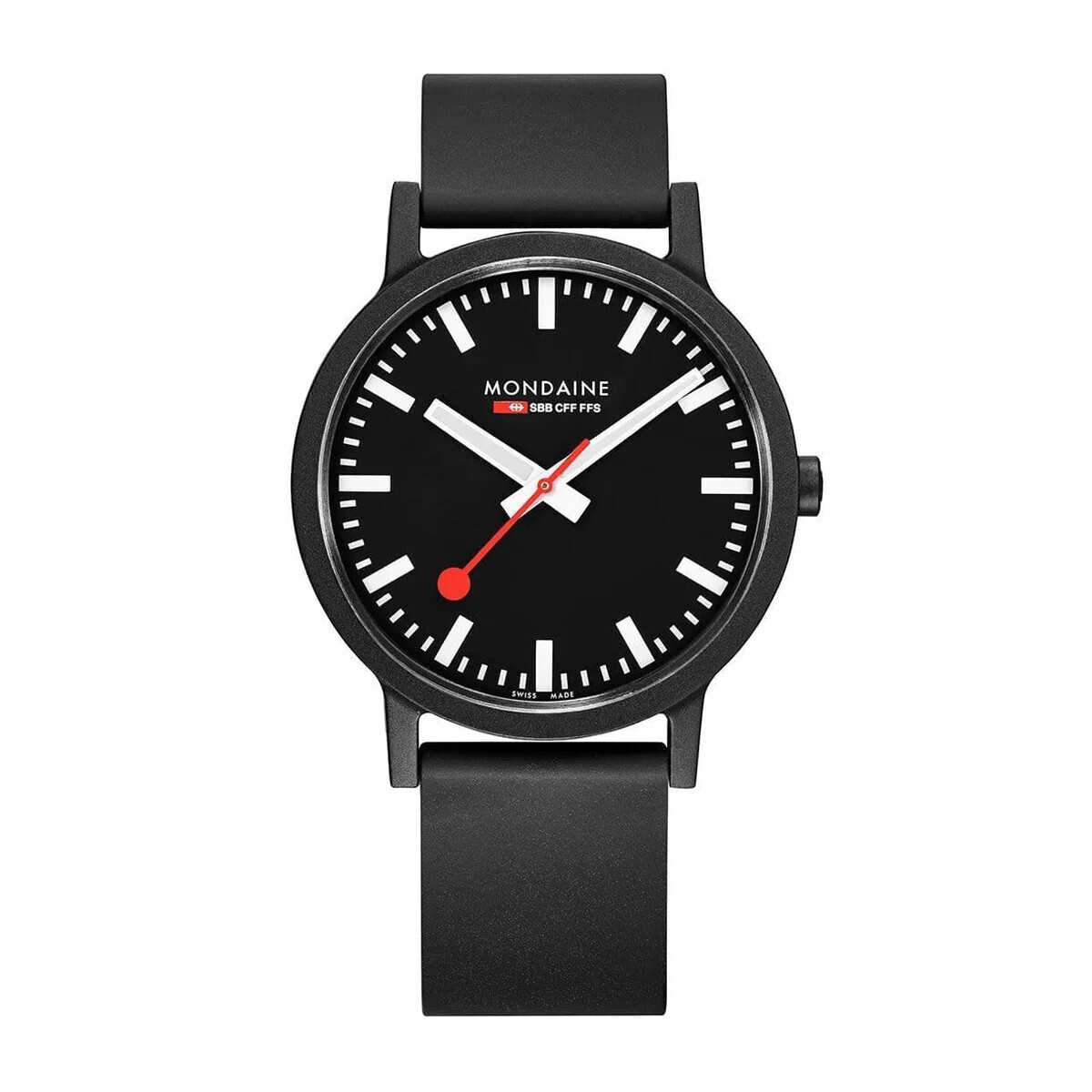 ESSENCE BLACK RUBBER TEXTILE, 41 MM MS1.41120.RB