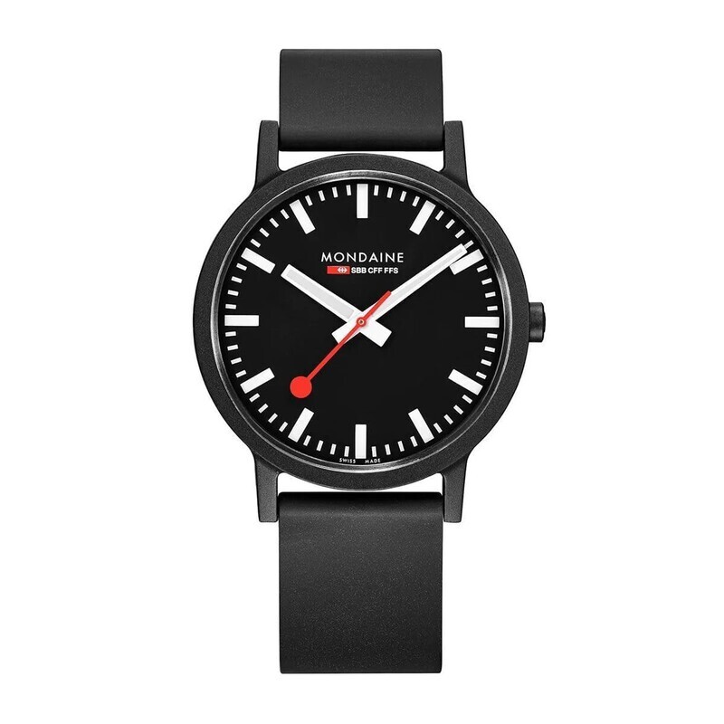 ESSENCE BLACK RUBBER TEXTILE, 41 MM MS1.41120.RB