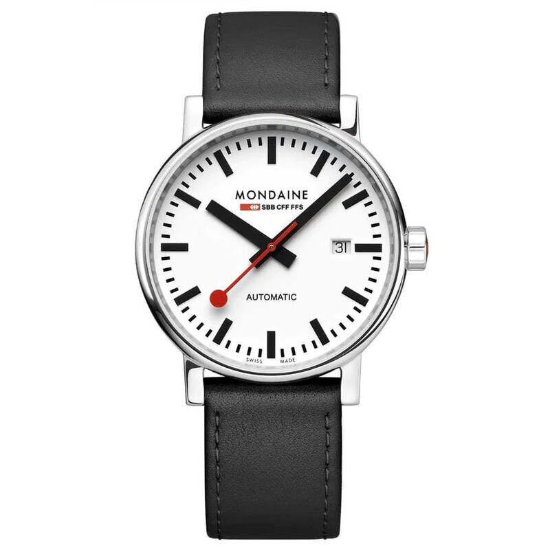 Evo2 Automatic 40mm White Dial Leather Watch MSE.40610.LBV