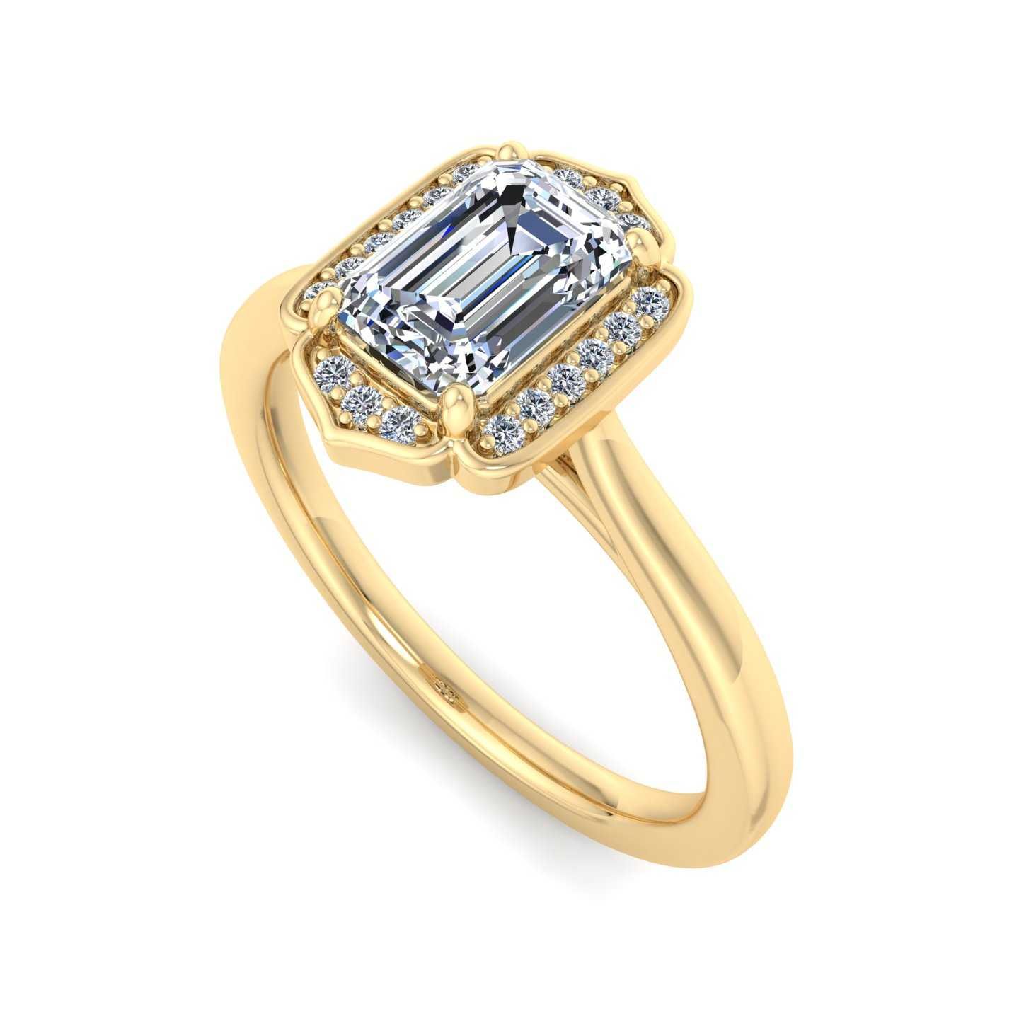 14K YELLOW ENGAGEMENT RING ERHL0168