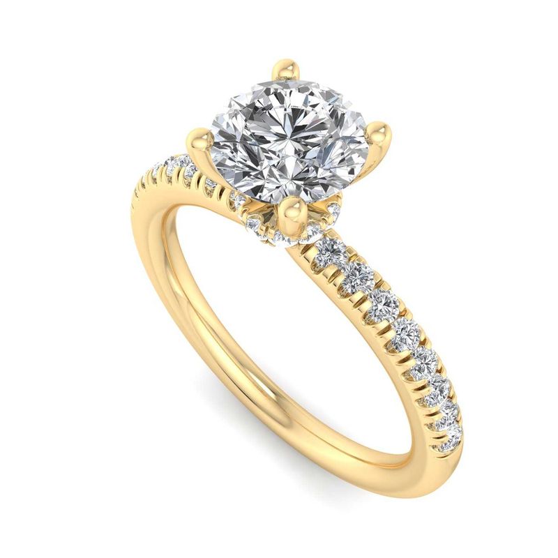 14K YELLOW ENGAGEMENT RING ERSM0320