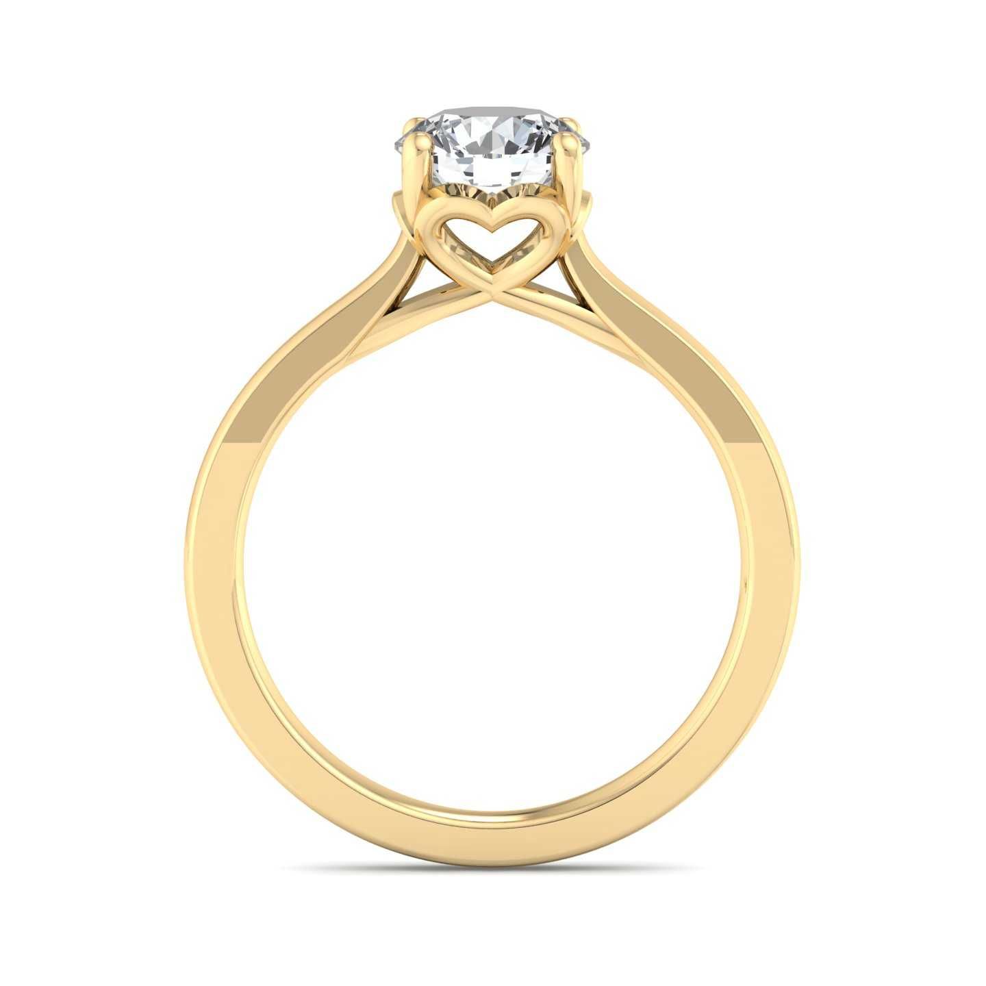 14K YELLOW ENGAGEMENT RING ERSL0006