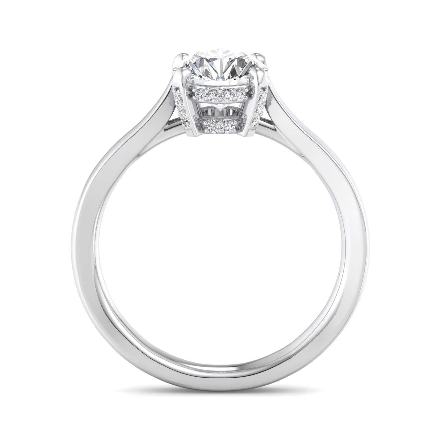 14K WHITE ENGAGEMENT RING ERSL0016