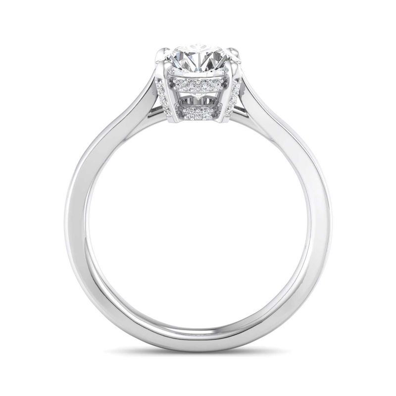 14K WHITE ENGAGEMENT RING ERSL0016