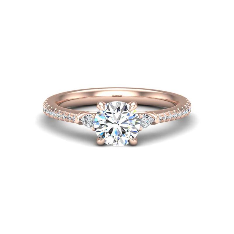 14K ROSE ENGAGEMENT RING ERTS0281