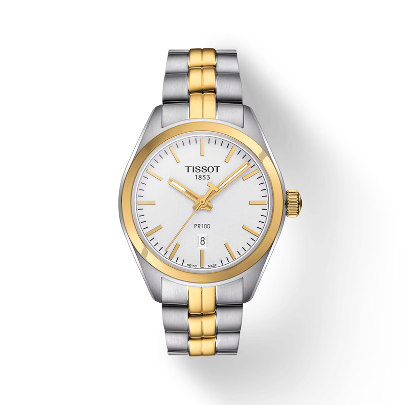 Tissot PR 100 Ladies Two Tone 33mm Dress Watch
