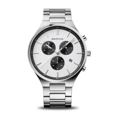 Titan Chrono | brushed silver | 11743-704