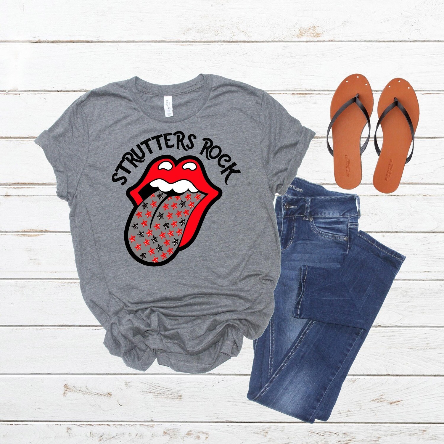 Strutters Rock Tongue w/ Star Print