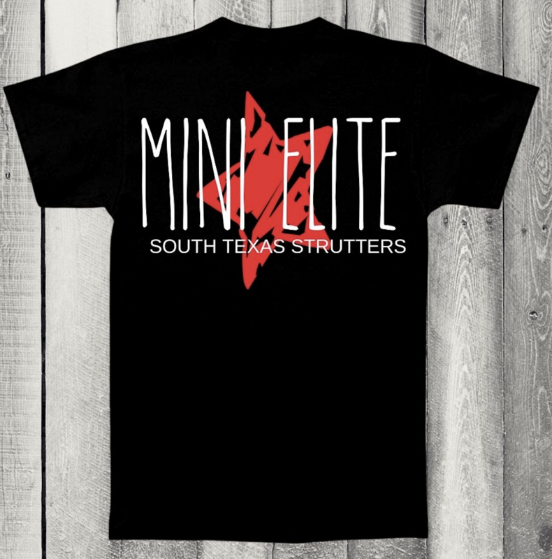 SOUTH TEXAS STRUTTER TEAM SHIRT W/PERSONALIZATION (TEMPORARILY UNAVAILABLE-SEE NOTES IN DESCRIPTION)