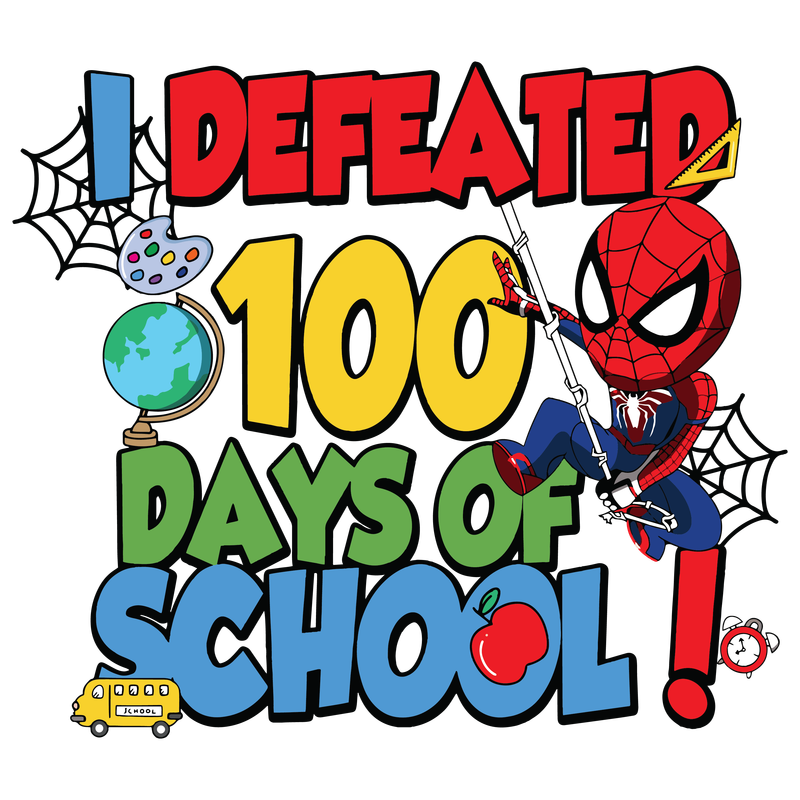 100 DAYS OF SCHOOL SPIDERMAN