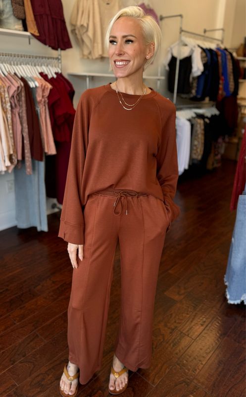 Luxe Knit Wide Leg Pants