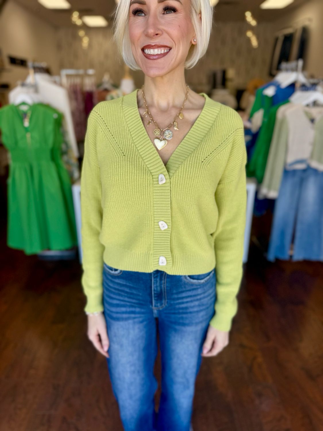 V-Neck Cardigan