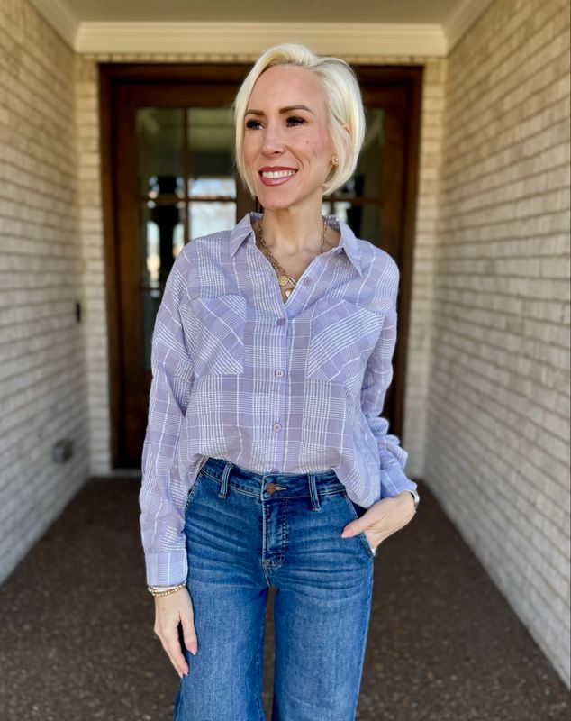 Soft Plaid Button Down Shirt