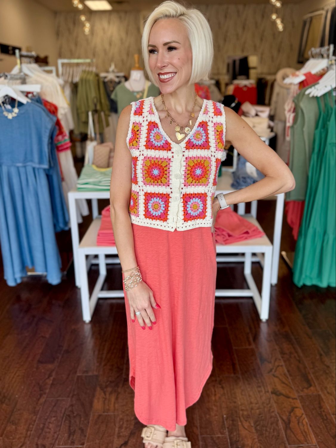 Crochet Patchwork Vest