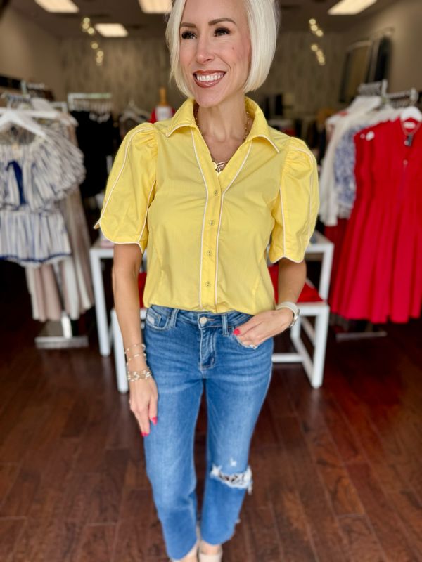 Scallop Finish Blouse