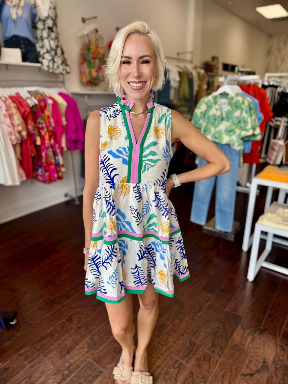 Vaca Tiered Mini Dress