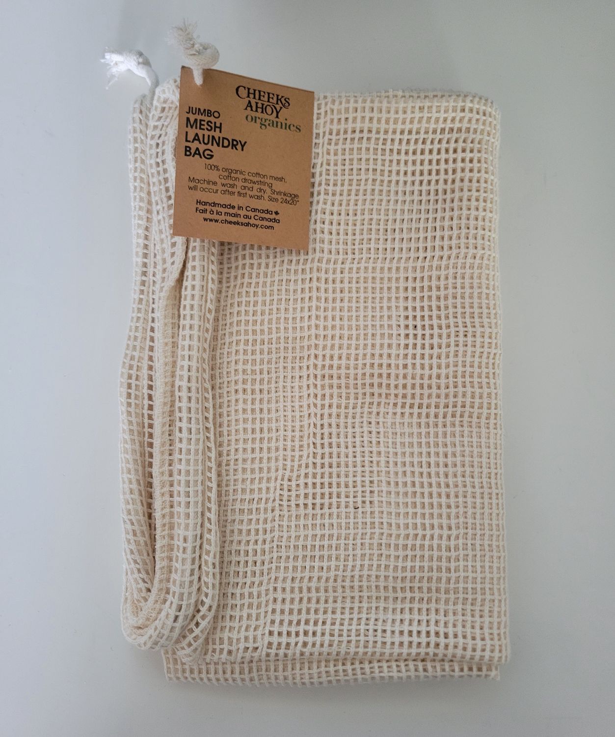 Organic Cotton Mesh Laundry Bags, Size: jumbo