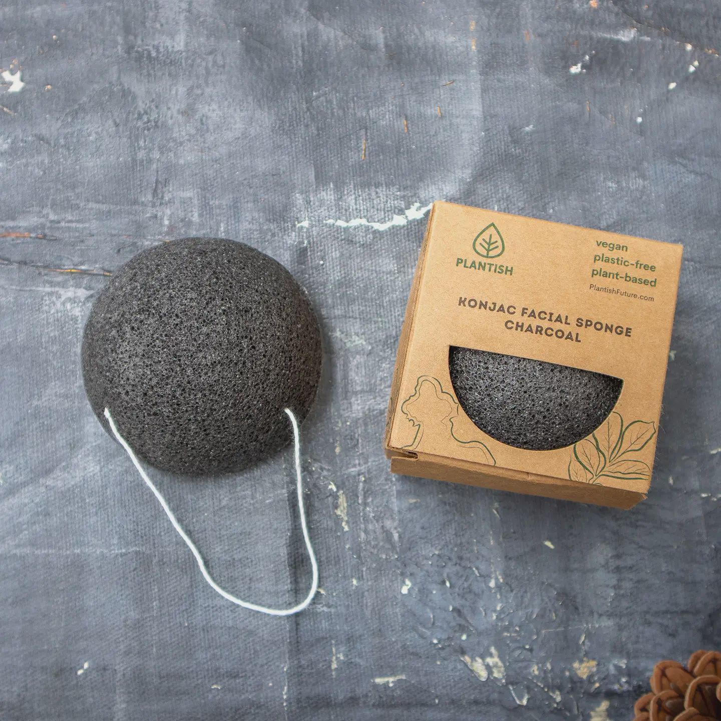 Konjac Charcoal Facial Sponge