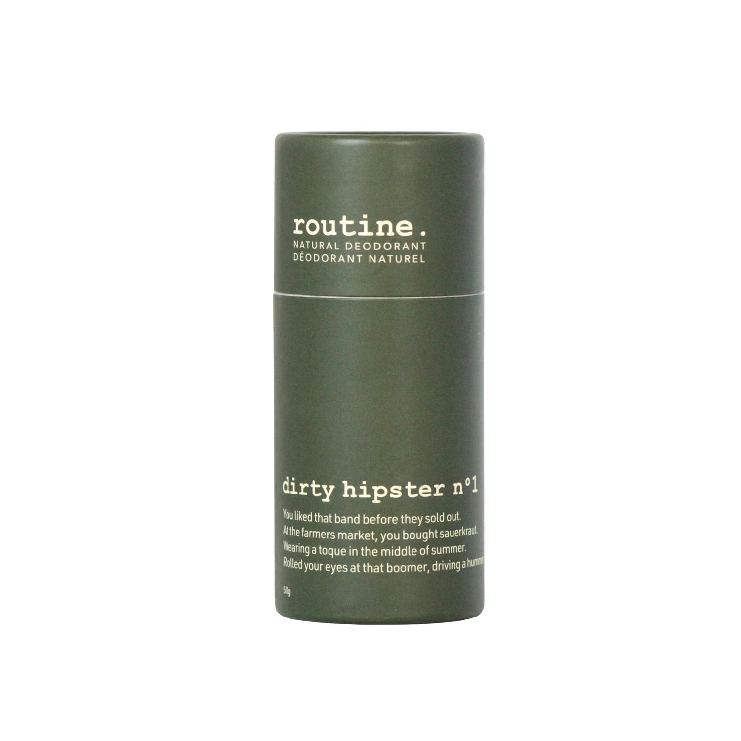 Natural Deodorant - Dirty Hipster No.1, Size: 50g stick