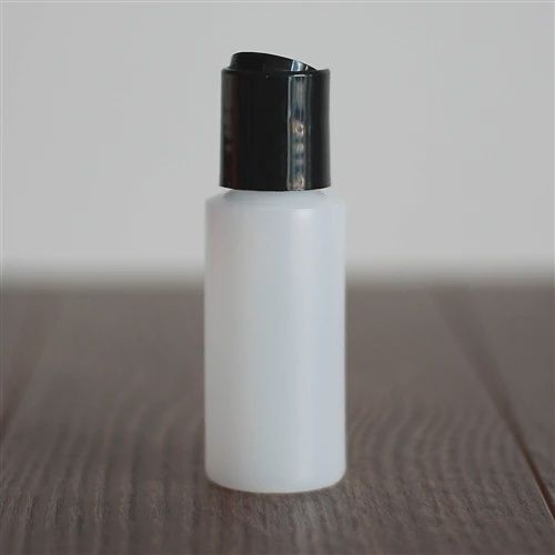 HDPE Bottle | Natural  - Assorted Closures, Size: 30ml, Closure: disc cap