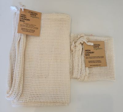 Organic Cotton Mesh Laundry Bags