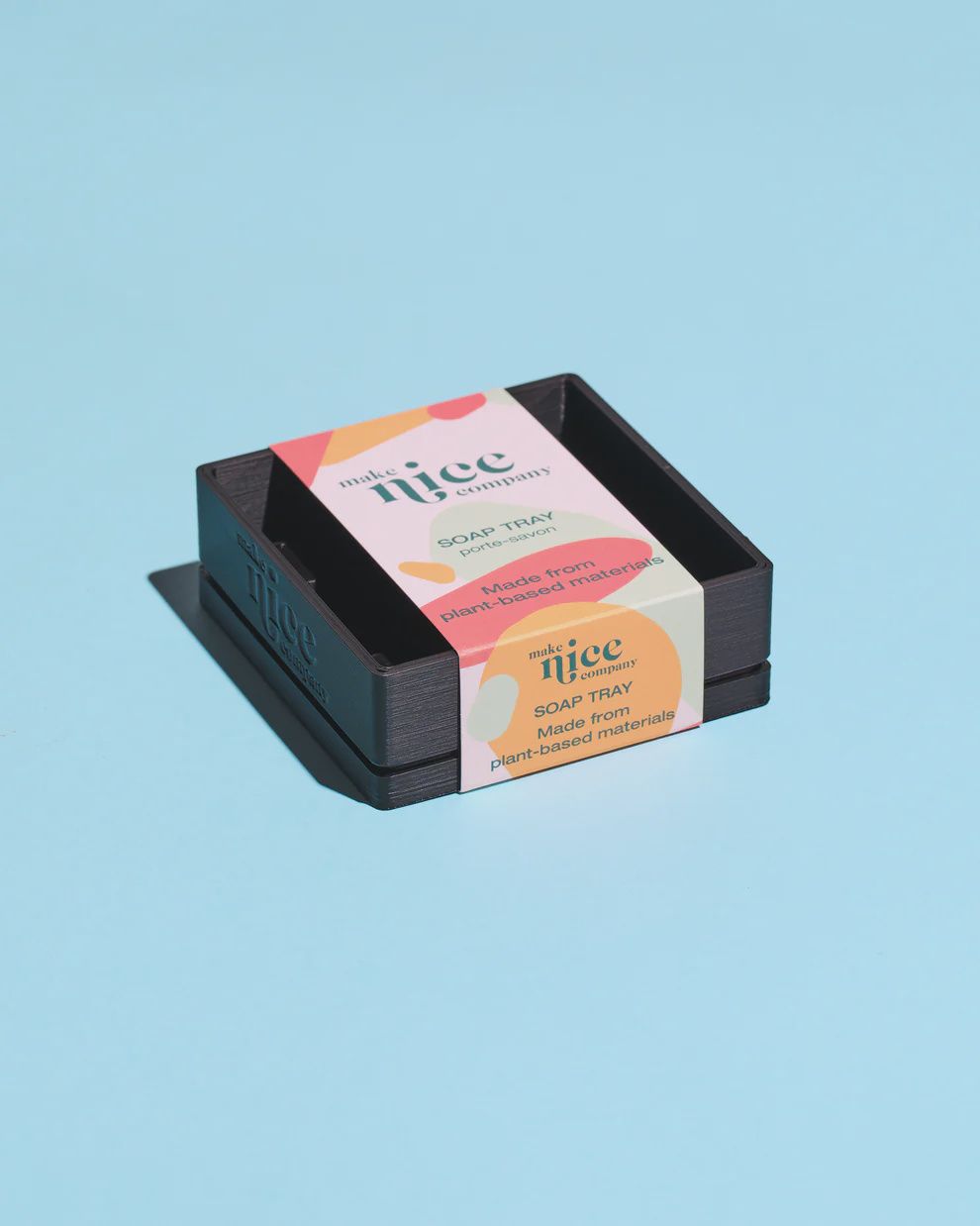 Plant-Based Soap Tray, Size: big, Colour: black
