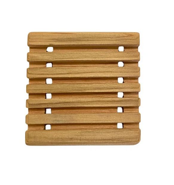 Reclaimed Wood Soap Dish, Size: square