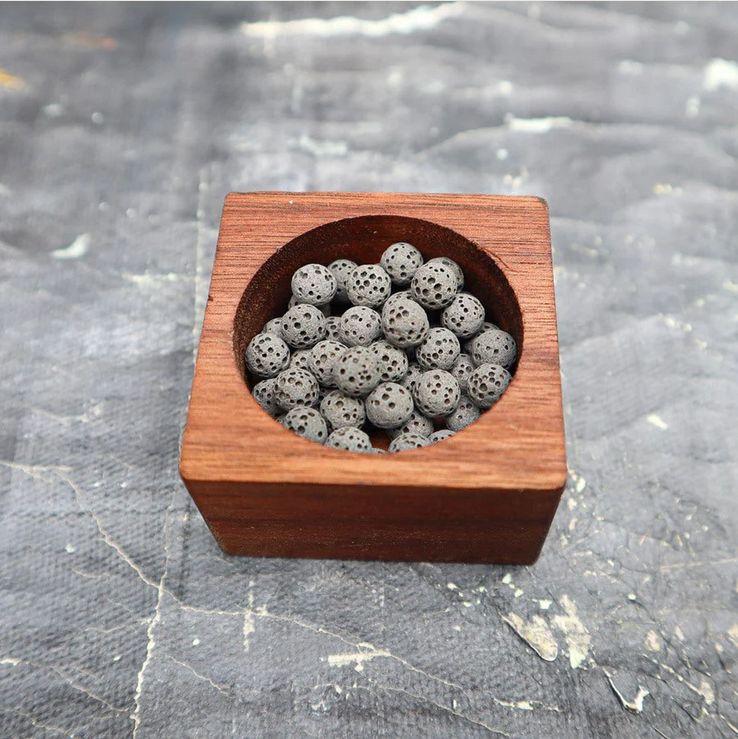 Wooden Refillable Diffuser, Design: lava lake
