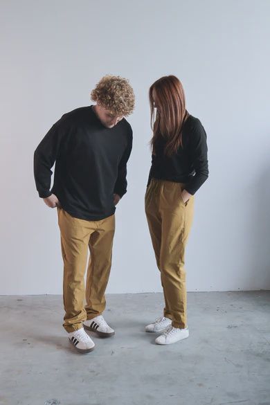 The Relaxed Organic Cotton Pant, Size: xs, Colour: honey