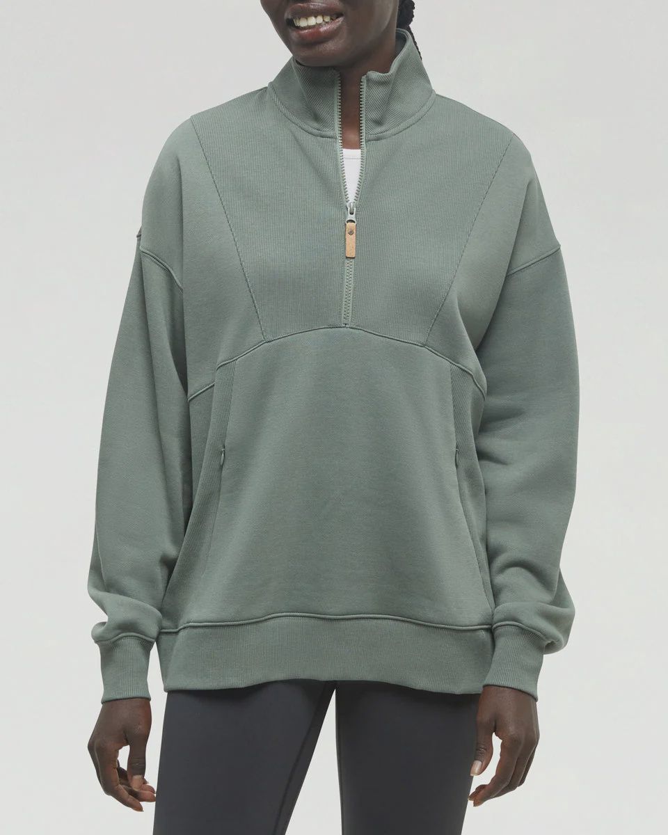 Finlayson 1/4 Zip | Women, Size: xs, Colour: agave green