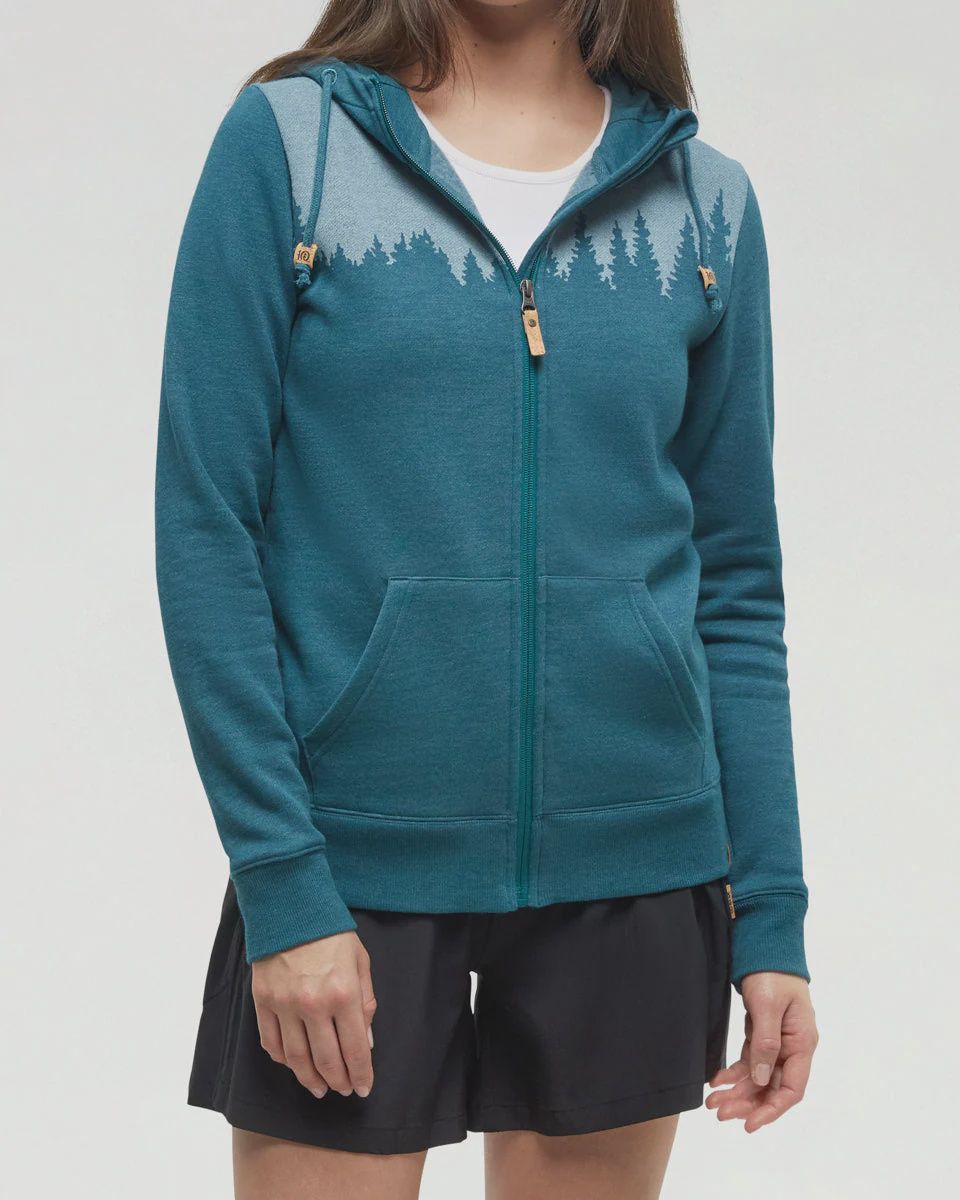 Juniper Zip Hoodie | Women, Size: xs, Colour: jasper heather/white